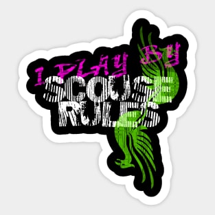 I Play By Scouse Rules Sticker